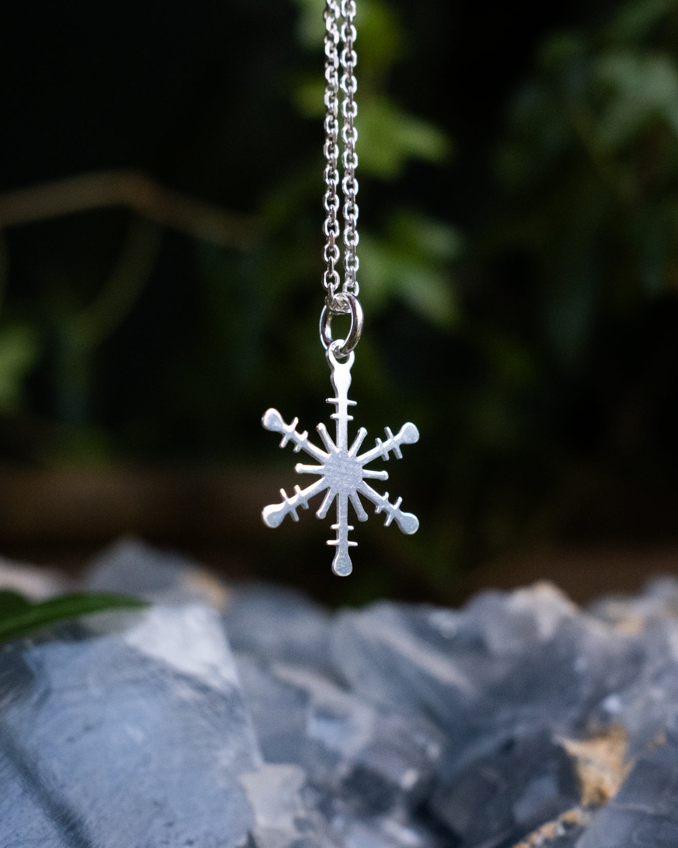 Sterling Silver Snowflake Necklace – The Healing Pear
