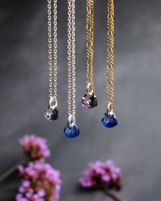 Mini Mystic Topaz Heart Necklace - The Healing Pear
