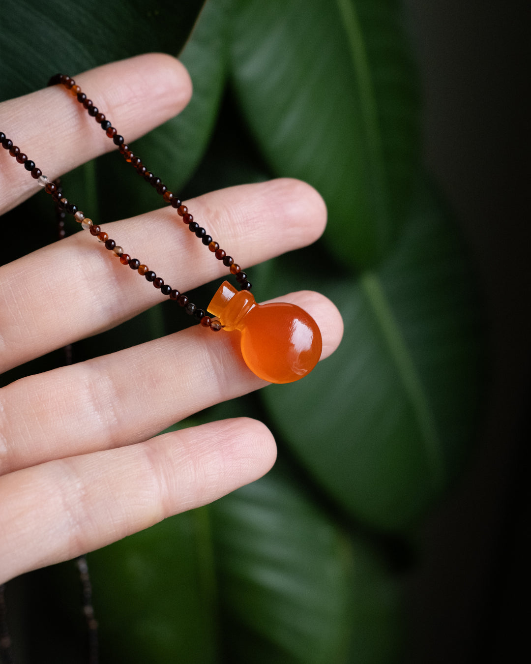 Potion for Passion: Carnelian & Dream Agate Beaded Necklace - The Healing Pear