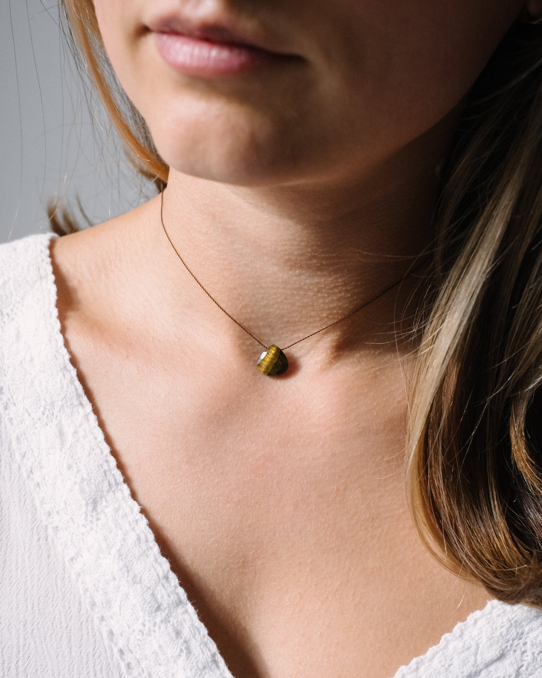 Ruby Vegan Silk Necklace - The Healing Pear