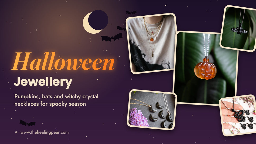 Halloween Jewellery: Pumpkin, Bat and Witchy Crystal Necklaces for Spooky Season