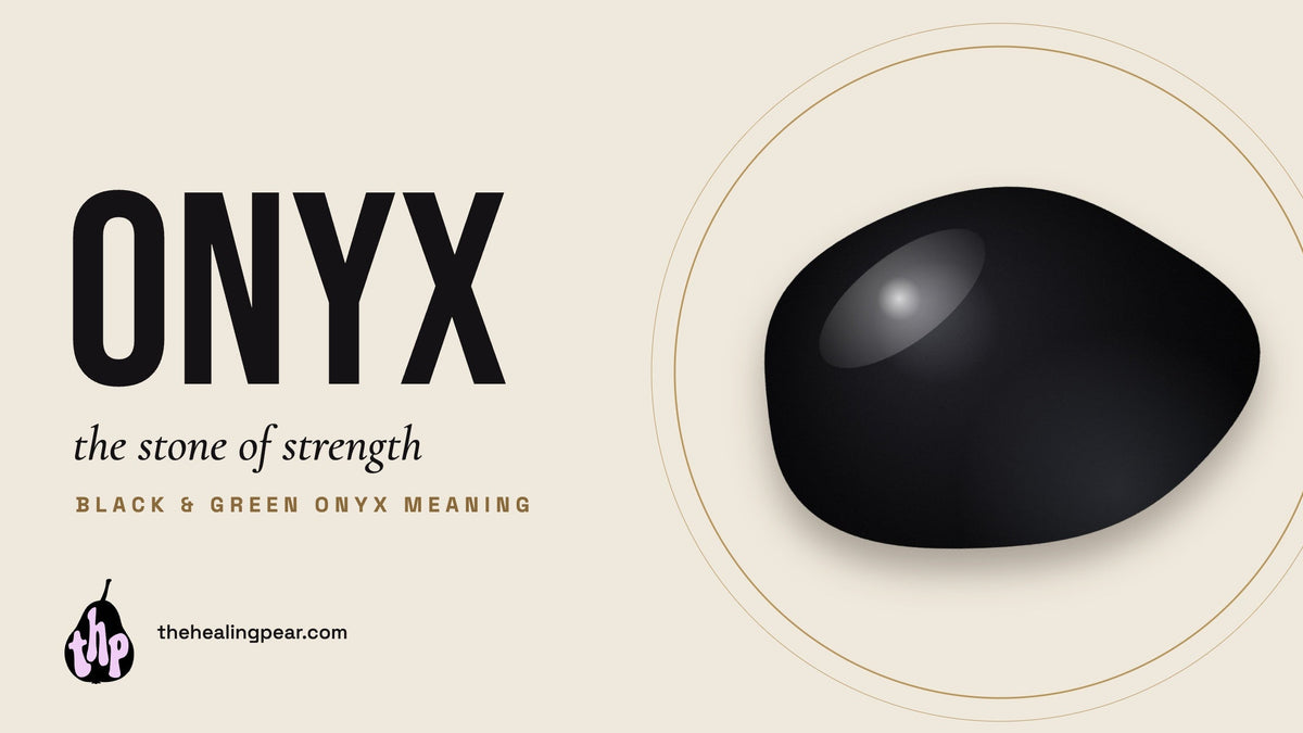 Onyx meaning: polished black onyx stone