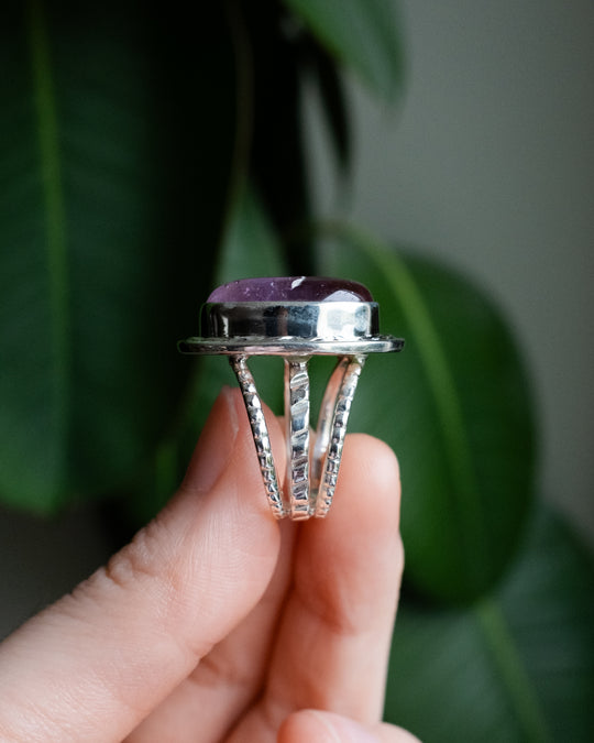 Ametrine Twisted Ring in Sterling Silver - Size 7 US / O UK