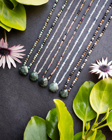 Emerald Beaded Necklace