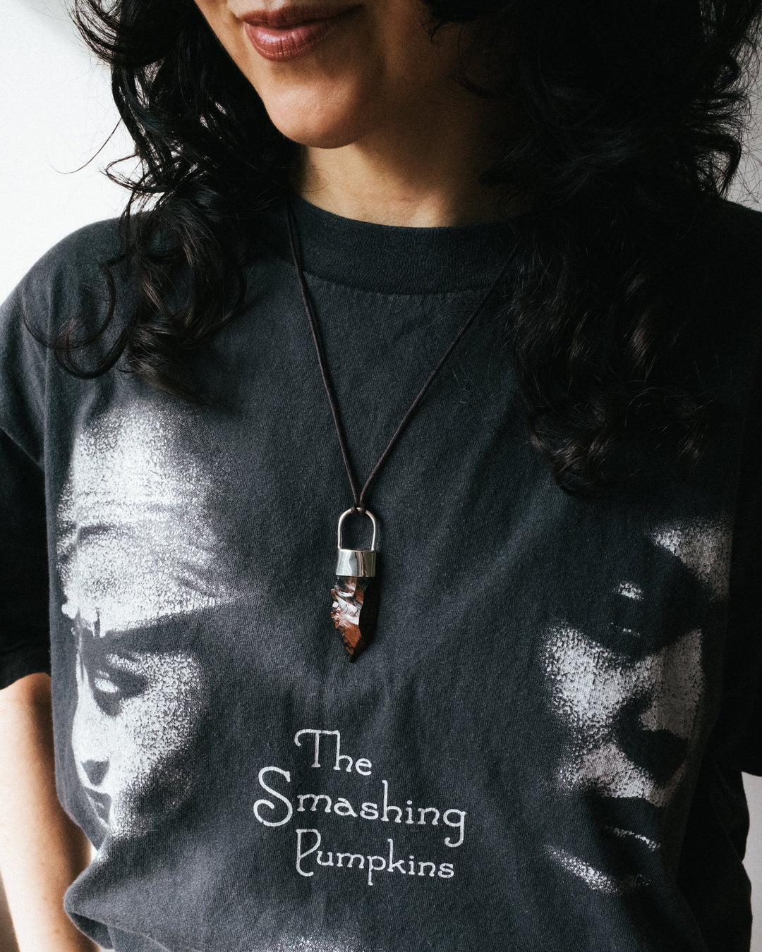 Mahogany Obsidian Arrowhead Sterling Silver Necklace - The Healing Pear