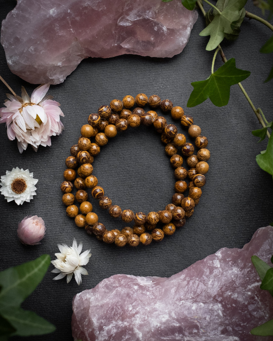 Mariam Jasper Round Bead Bracelet 6mm - The Healing Pear
