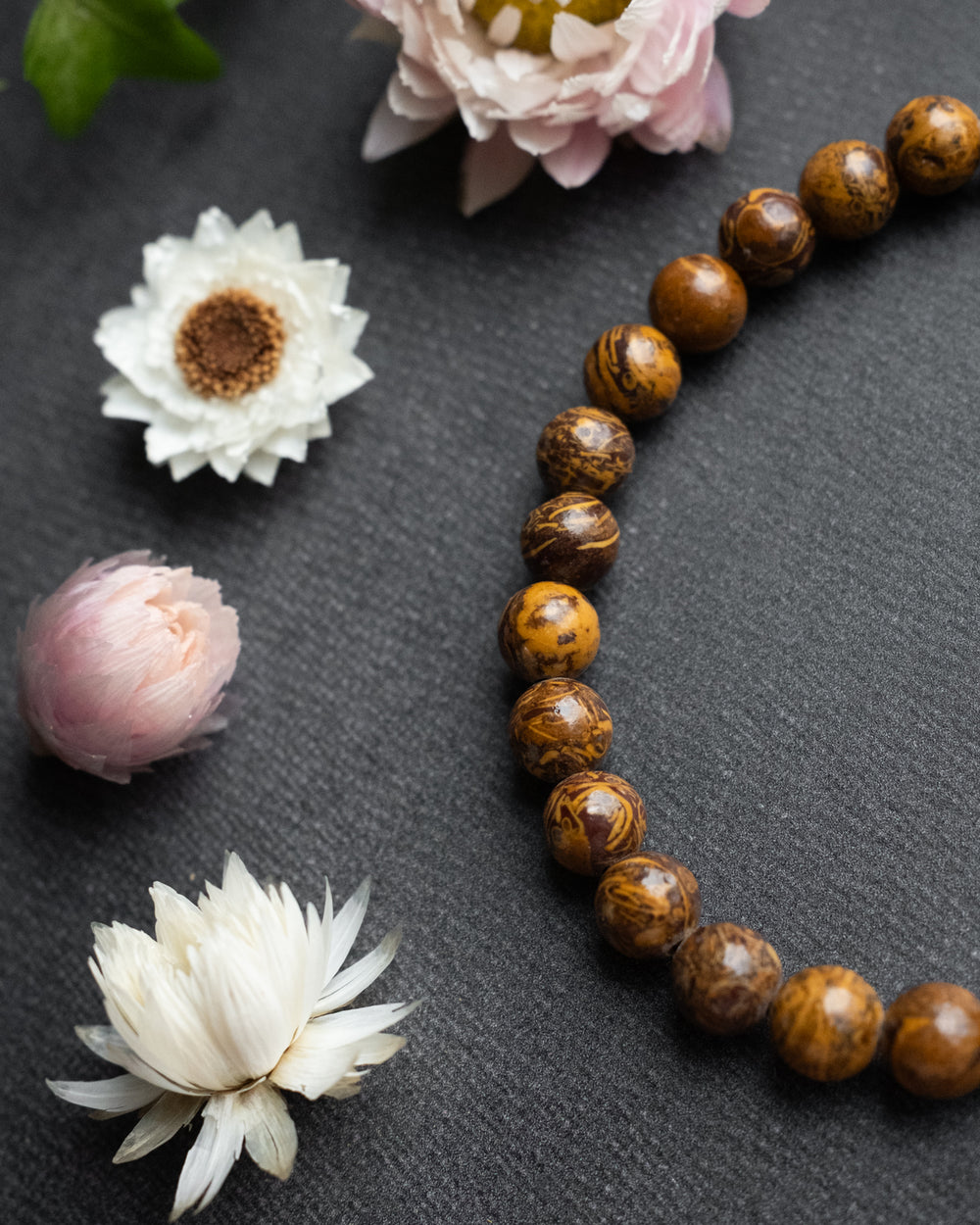Mariam Jasper Round Bead Bracelet 6mm - The Healing Pear