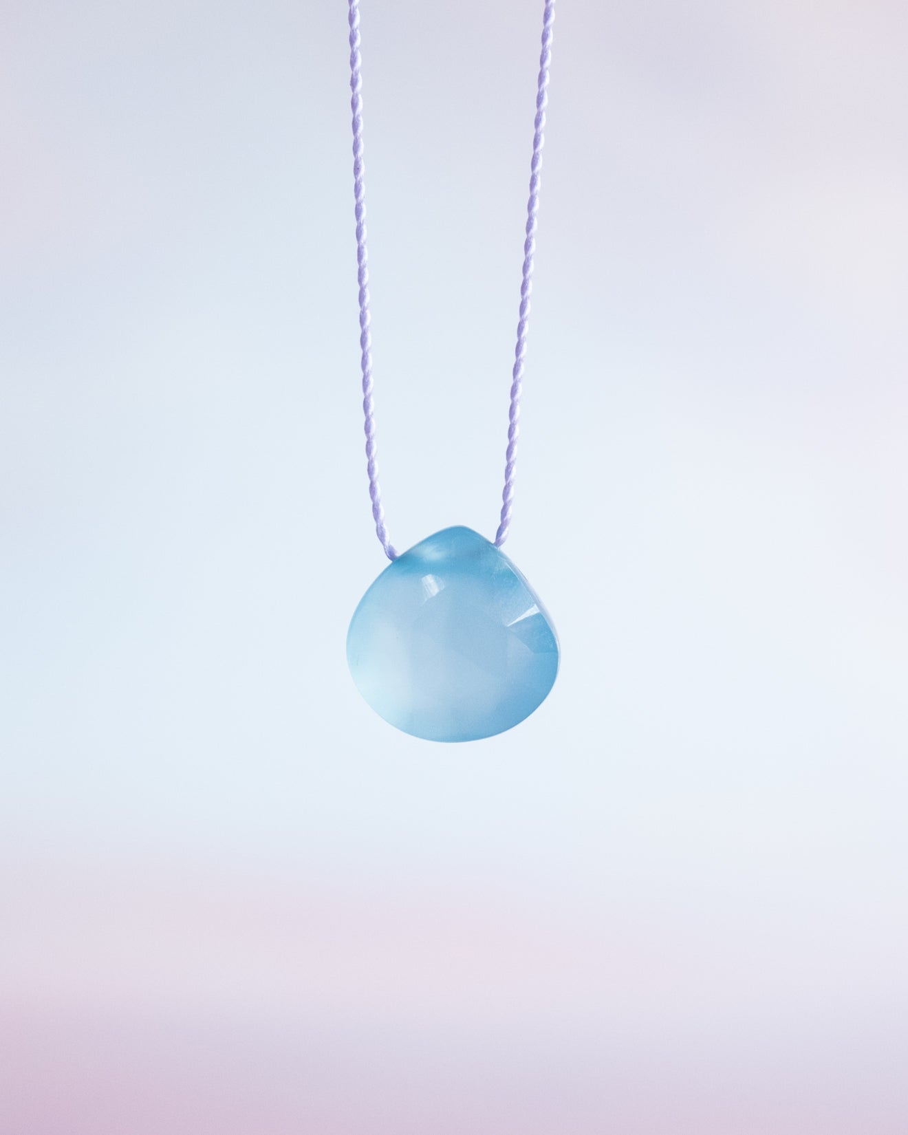 Baby Blue Chalcedony Necklace | Reija Eden Jewelry