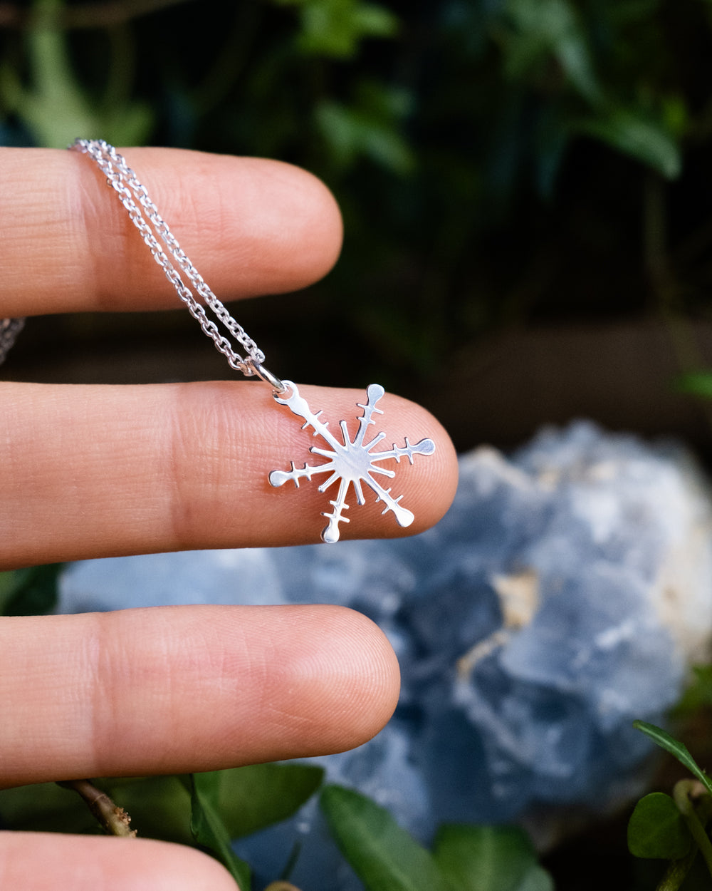 Sterling Silver Snowflake Necklace - The Healing Pear
