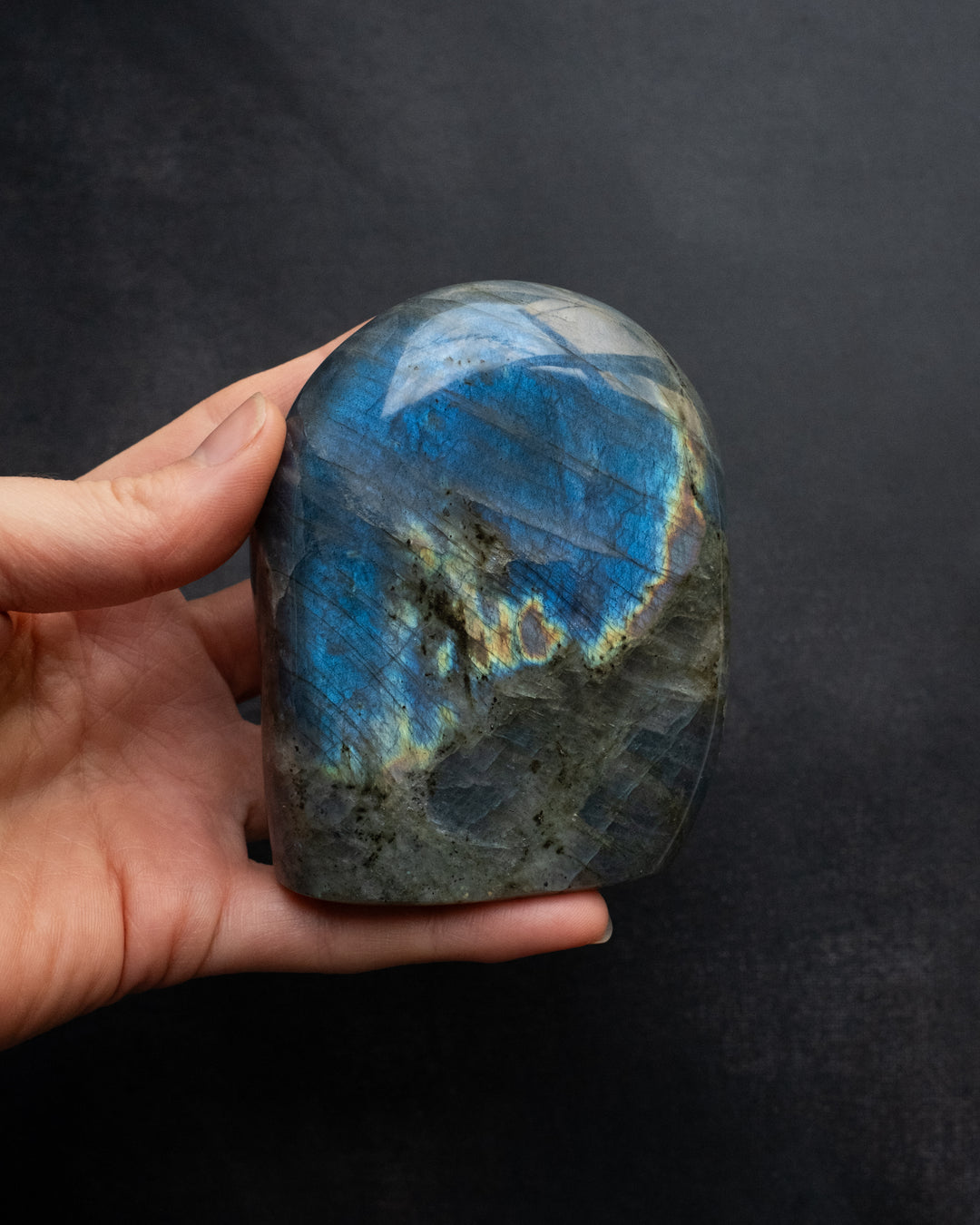 Labradorite Polished Freeform High Flash Specimen 401g - The Healing Pear