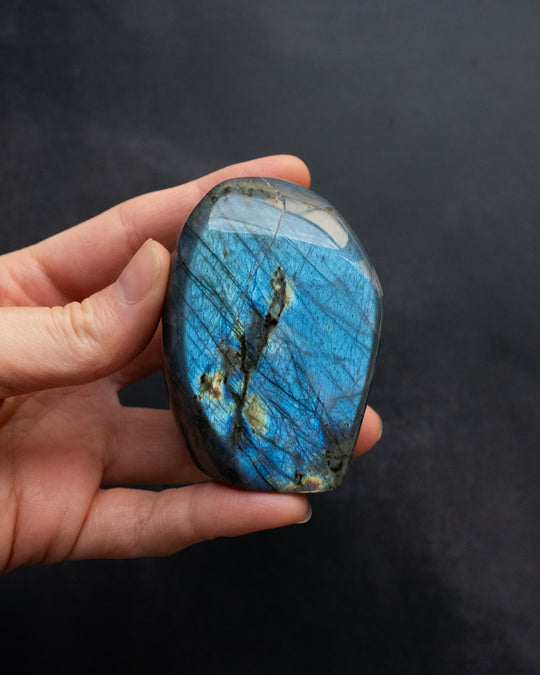 Labradorite Polished Freeform High Flash Specimen 195g - The Healing Pear