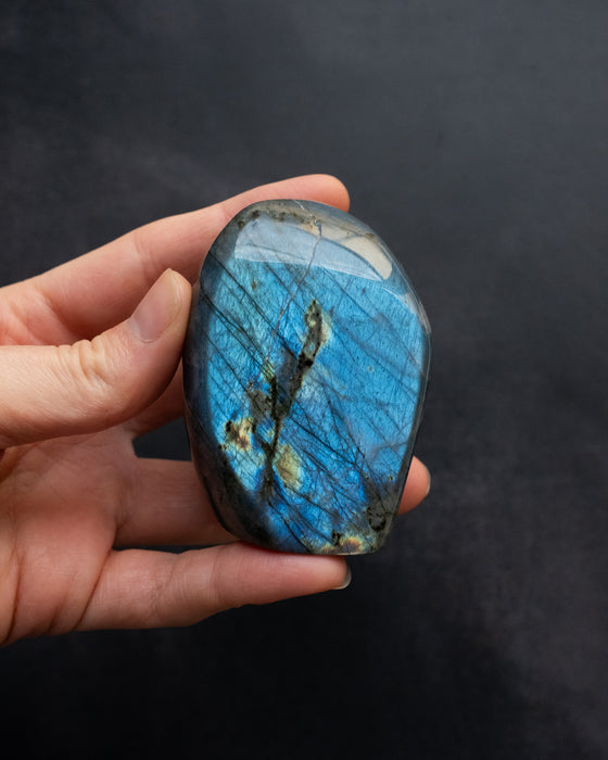 Labradorite Polished Freeform High Flash Specimen 195g
