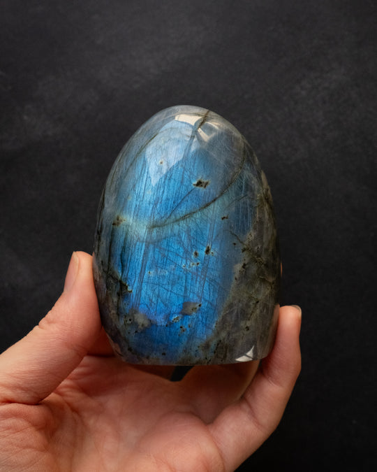 Labradorite Polished Freeform High Flash Specimen 242g - The Healing Pear