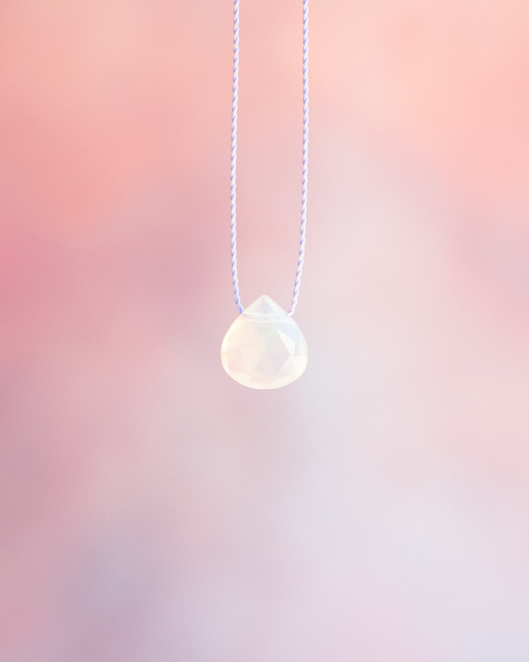 Ethiopian Opal Vegan Silk Necklace