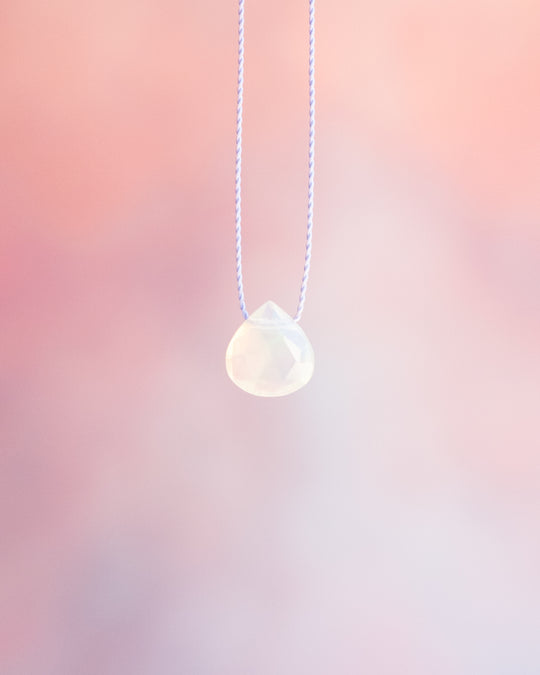 Ethiopian Opal Vegan Silk Necklace