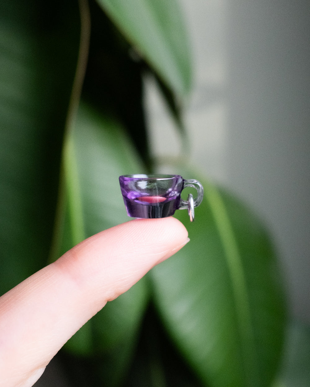 Amethyst Hand Carved Mug Necklace