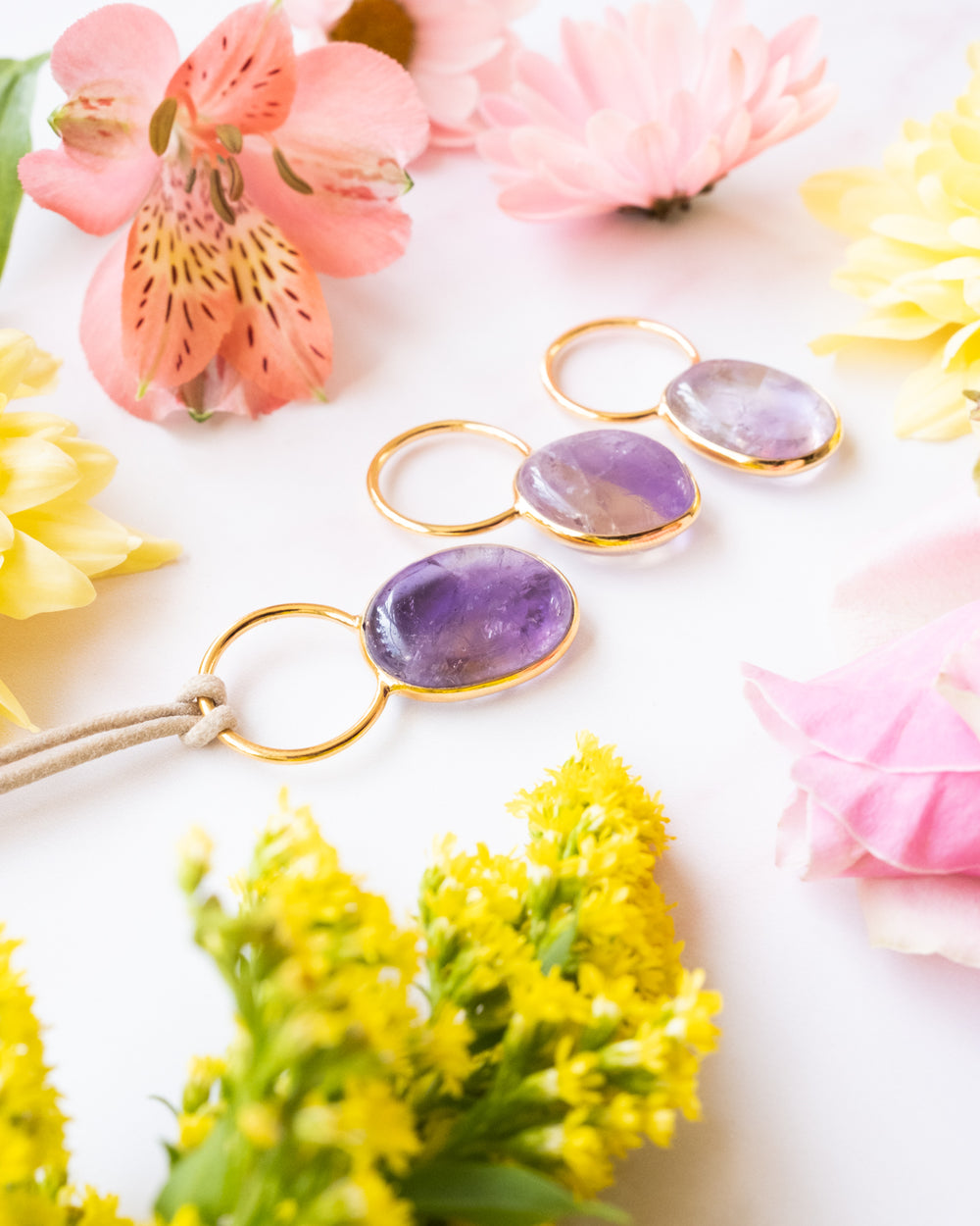 Ametrine Pebble Gold Vermeil Necklace - The Healing Pear