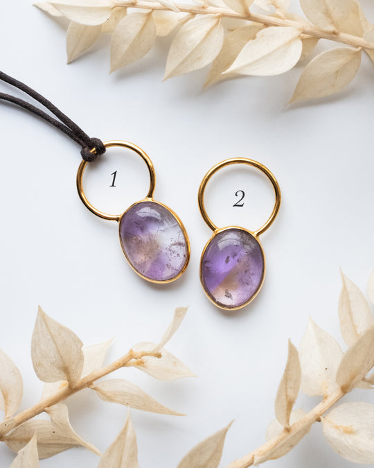 Ametrine Pebble Gold Vermeil Necklace