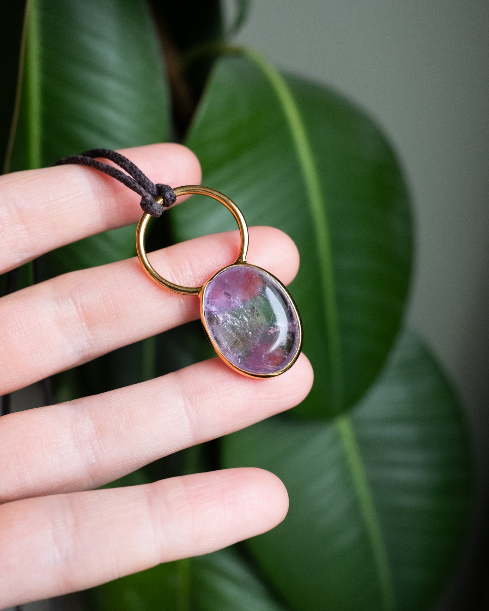 Ametrine Pebble Gold Vermeil Necklace - The Healing Pear