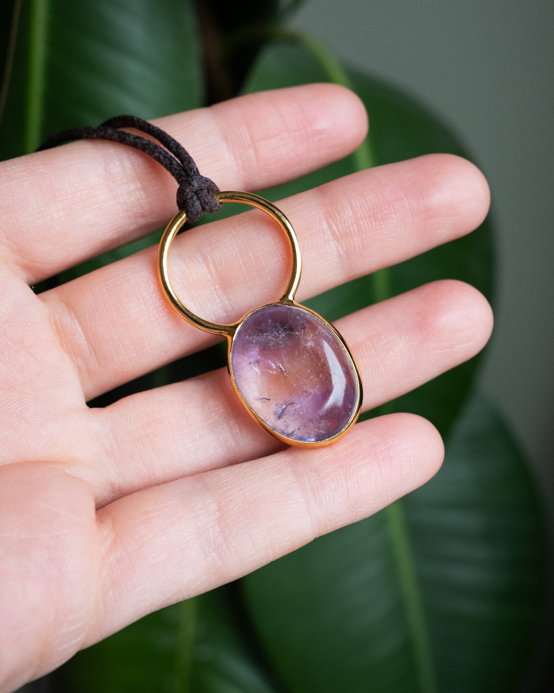 Ametrine Pebble Gold Vermeil Necklace