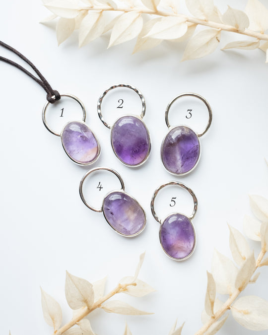 Ametrine Pebble Sterling Silver Necklace