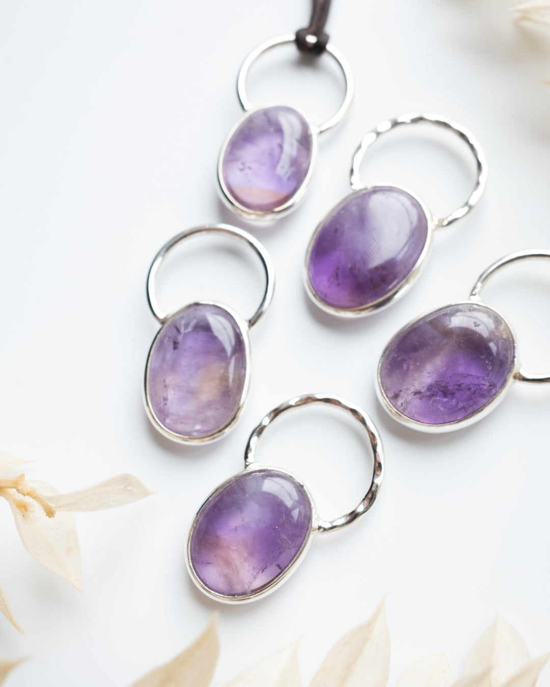 Ametrine Pebble Sterling Silver Necklace