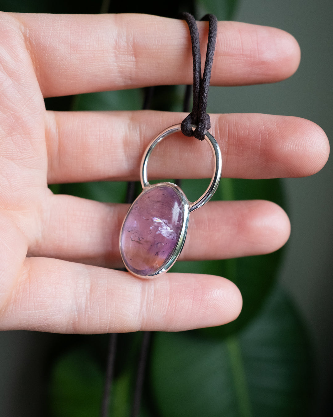 Ametrine Pebble Sterling Silver Necklace