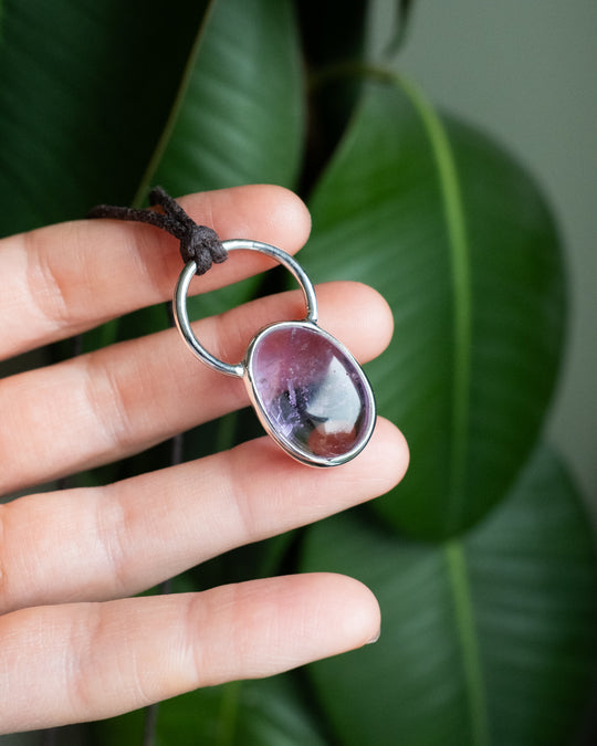 Ametrine Pebble Sterling Silver Necklace