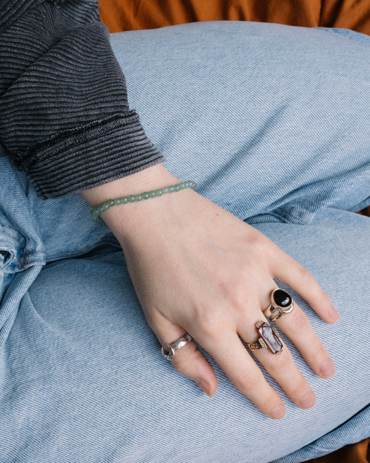 Aventurine Round Bead Bracelet 4mm