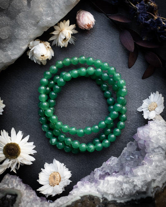 Aventurine Round Bead Bracelet 6mm