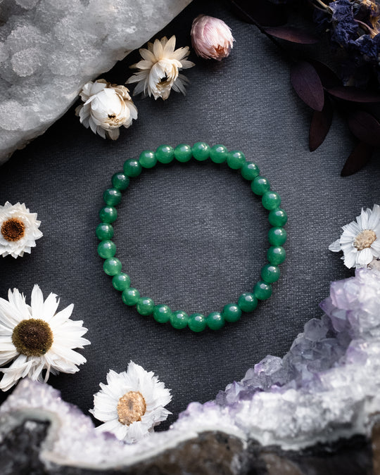 Aventurine Round Bead Bracelet 6mm