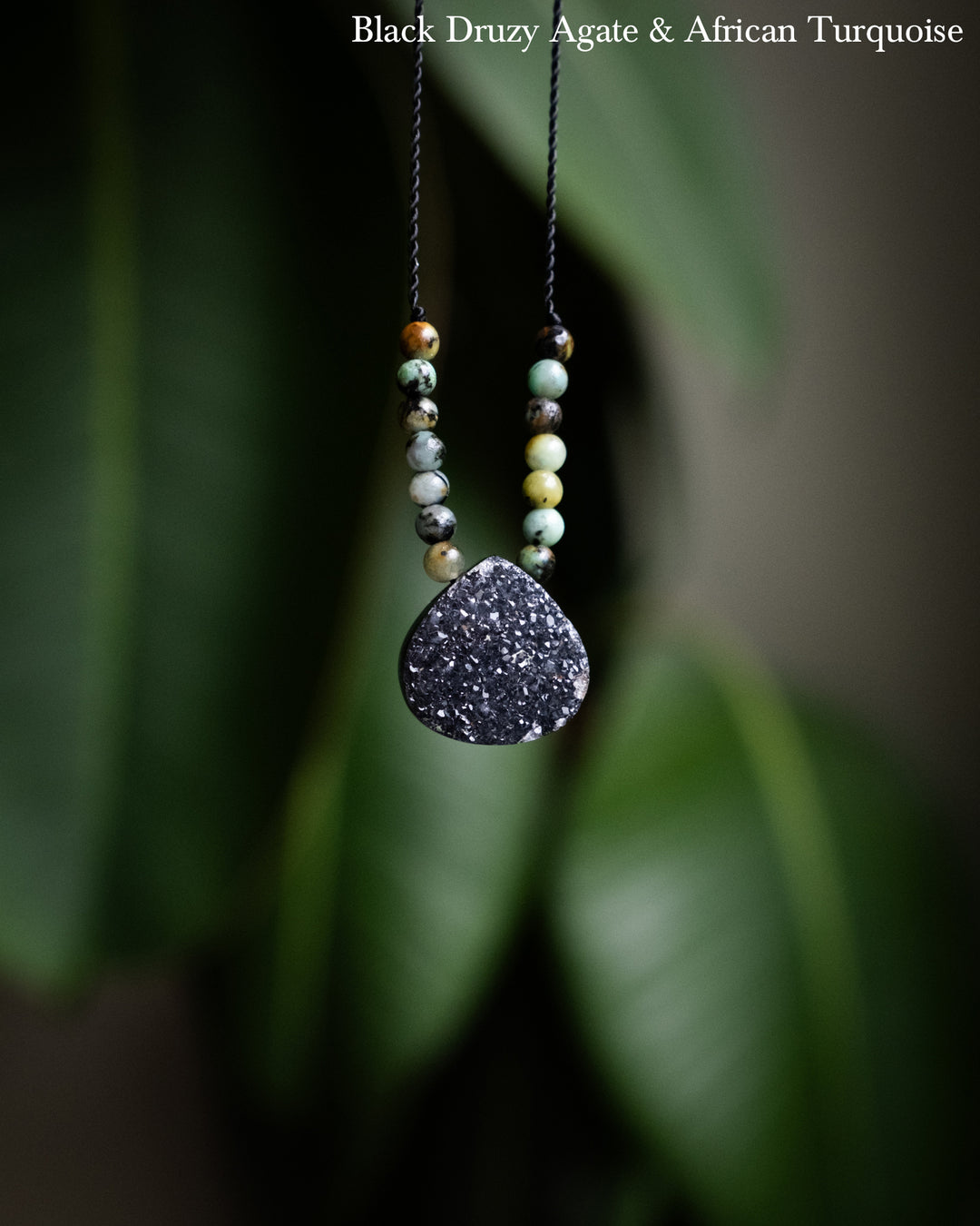 Harmonious Pair Vegan Silk Gemstone Necklace