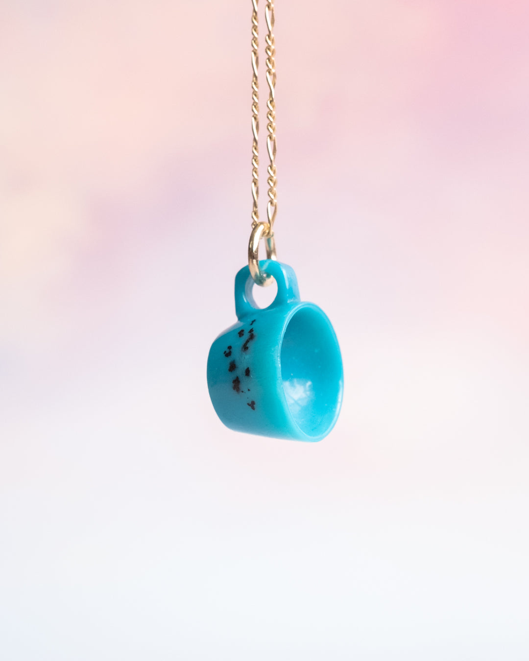Chrysocolla Hand Carved Mug Necklace - The Healing Pear