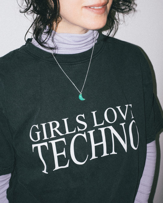 Amethyst Crescent Moon Recycled Sterling Silver or Gold Necklace