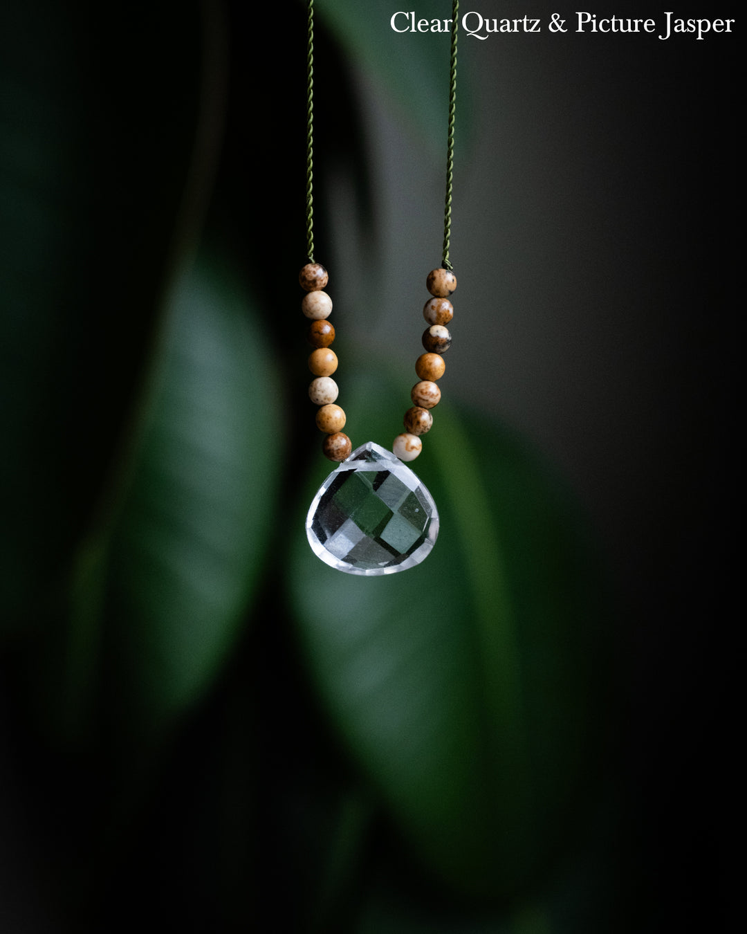 Harmonious Pair Vegan Silk Gemstone Necklace