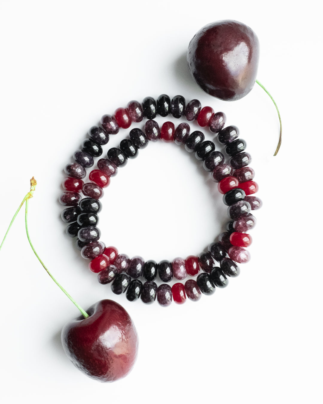 Dark Cherry Beaded Candy Bracelet