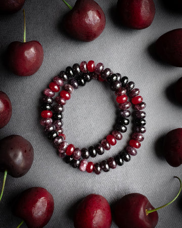 Dark Cherry Beaded Candy Bracelet