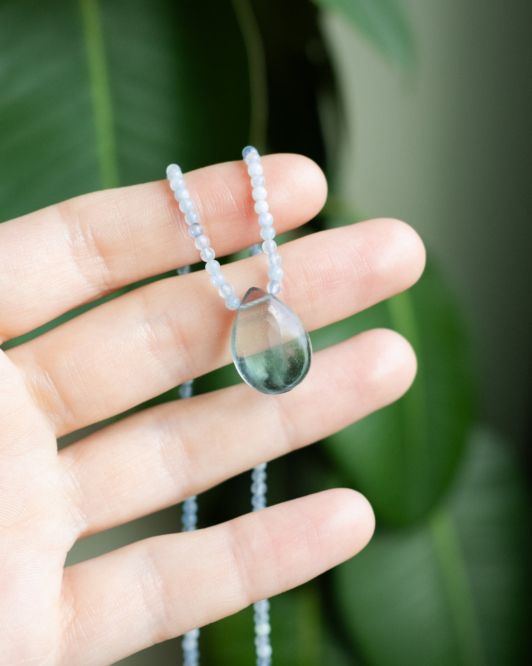 Rainbow Fluorite Beaded Necklace - The Healing Pear