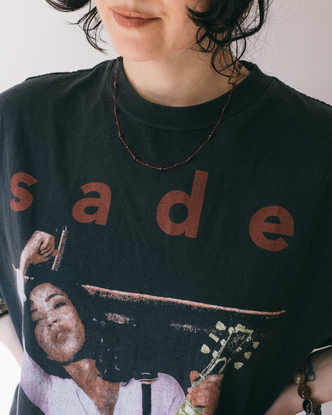 Hand Knotted Garnet Beaded Satellite Necklace - The Healing Pear