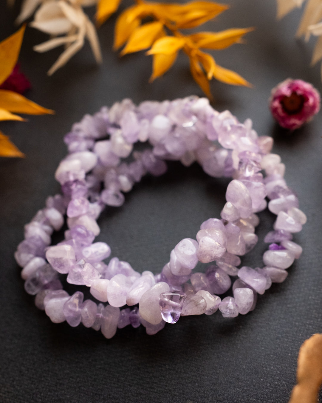 Lavender Amethyst Chip Bracelet - The Healing Pear