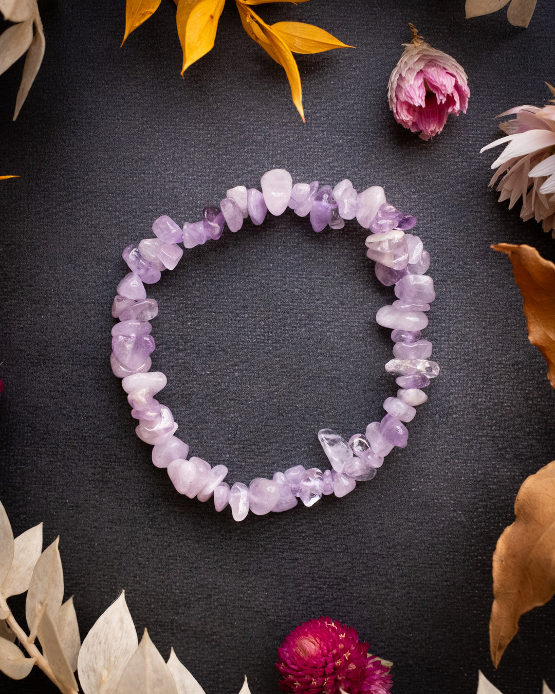Lavender Amethyst Chip Bracelet - The Healing Pear