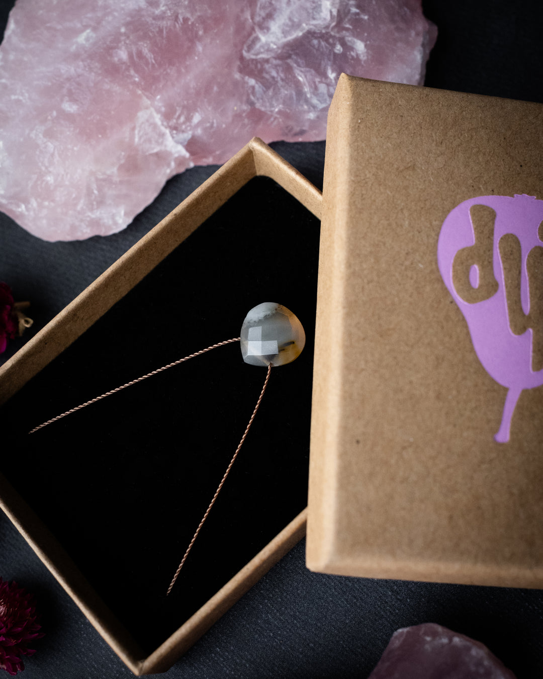 Montana Agate Vegan Silk Necklace