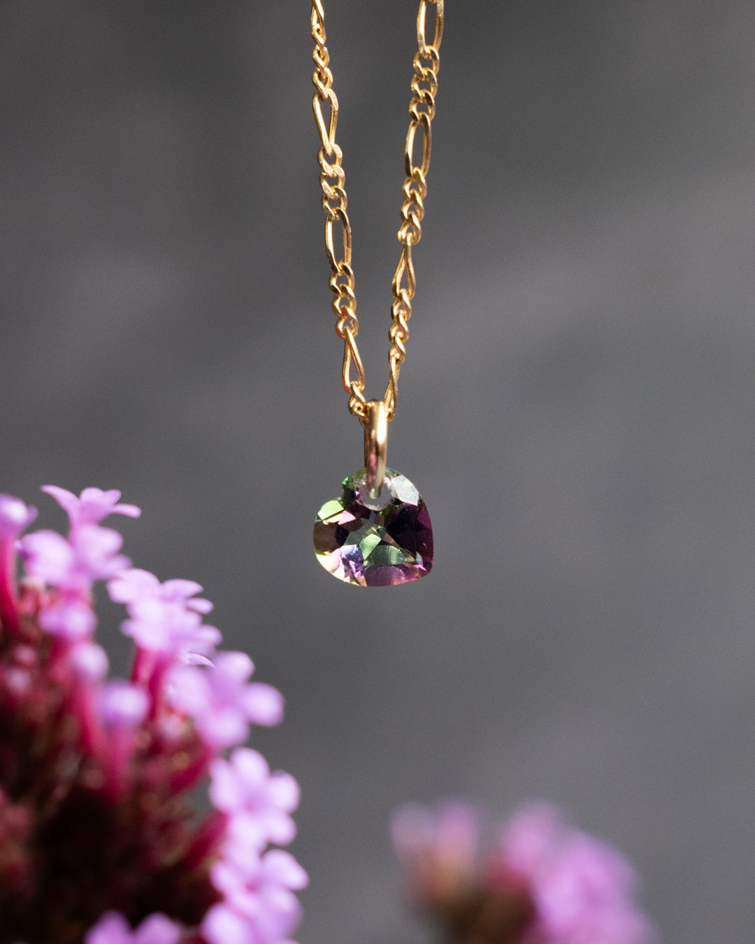 Mini Mystic Topaz Heart Necklace - The Healing Pear