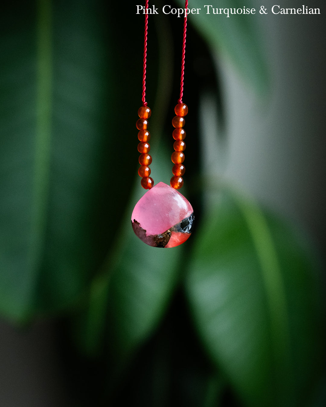 Harmonious Pair Vegan Silk Gemstone Necklace