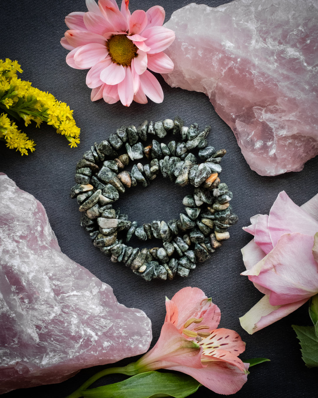 Stonehenge Preseli Bluestone Chip Bracelet - The Healing Pear