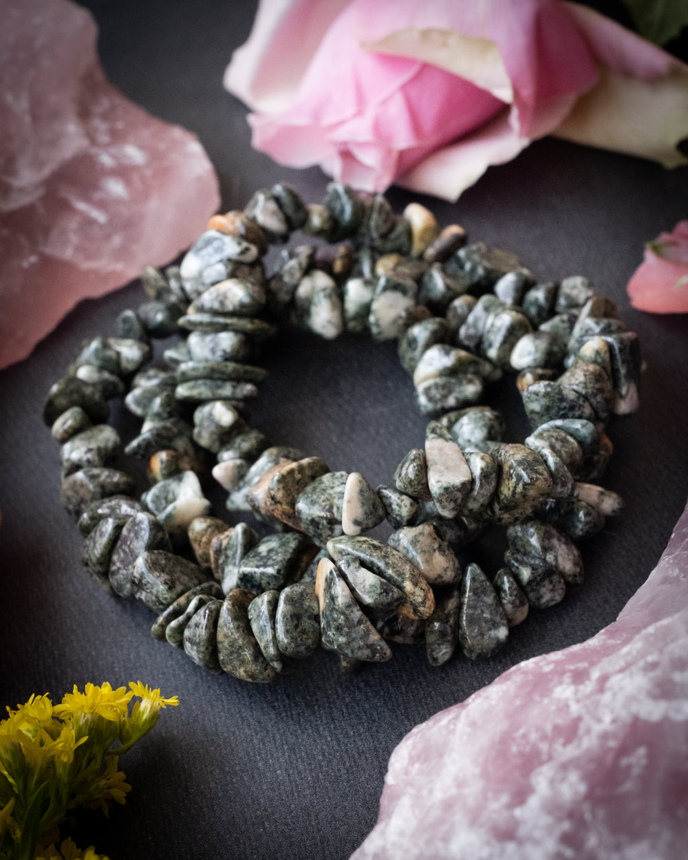 Stonehenge Preseli Bluestone Chip Bracelet - The Healing Pear