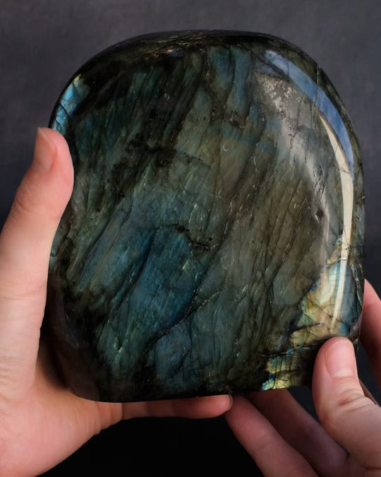 Labradorite Polished Freeform High Flash Specimen 1776g - The Healing Pear