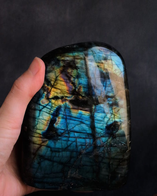 Labradorite Polished Freeform High Flash Specimen 1220g - The Healing Pear