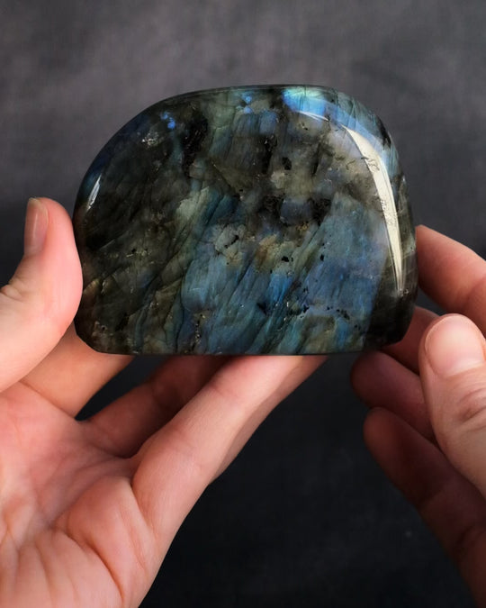Labradorite Polished Freeform High Flash Specimen 301g - The Healing Pear