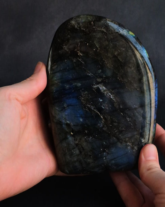 Labradorite Polished Freeform High Flash Specimen 1426g - The Healing Pear